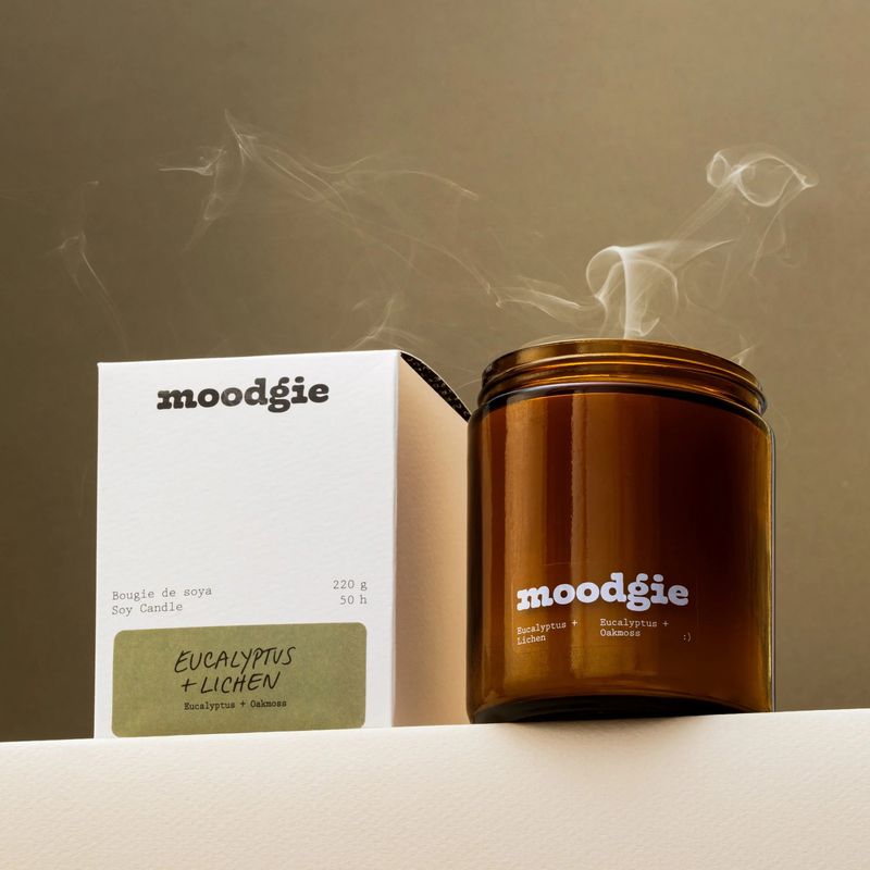 220g Candle Eucalyptus + Oakmoss