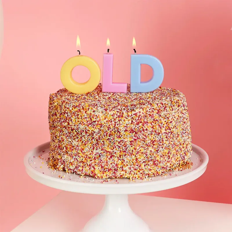 "Old" Pastel Candles