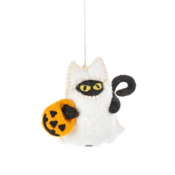 Felt Ornament Boo! Cat