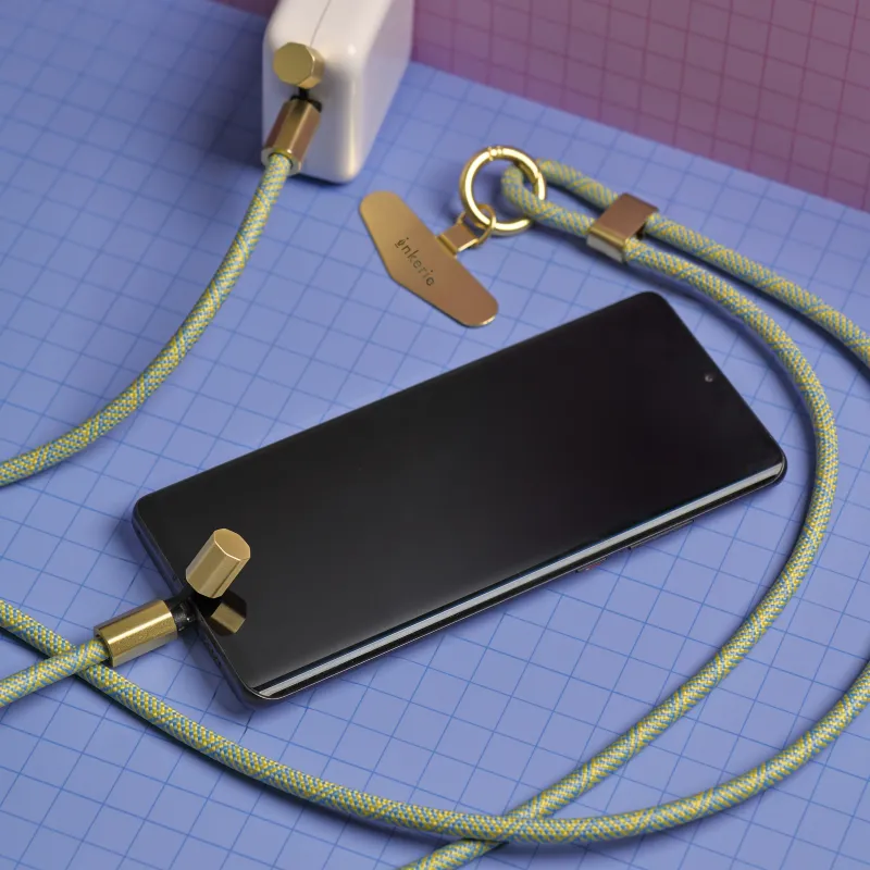 Inkerie Charge &amp; Carry Phone Lanyard Blue