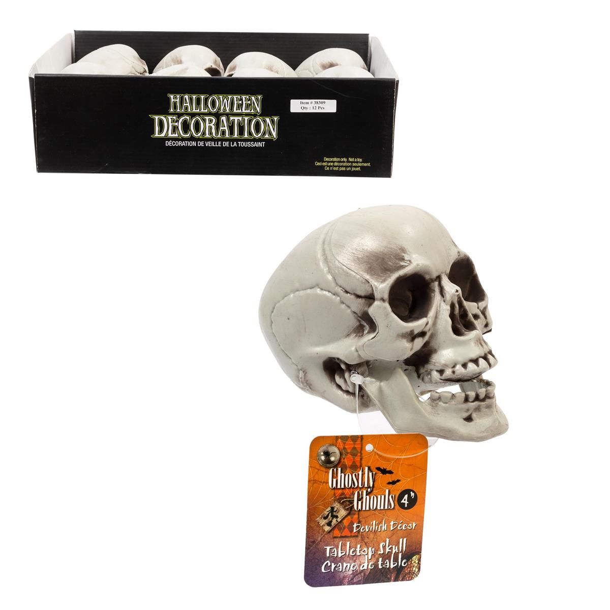 Ghostly Ghouls 4" Tabletop Skull