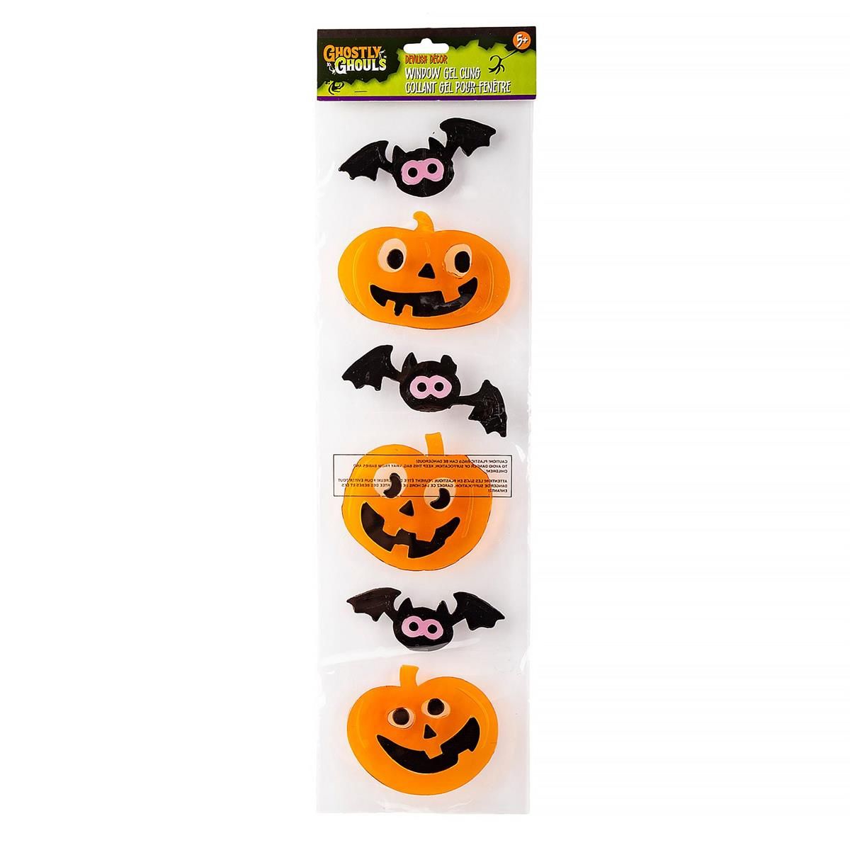 Ghostly Ghouls Window Gel Clings