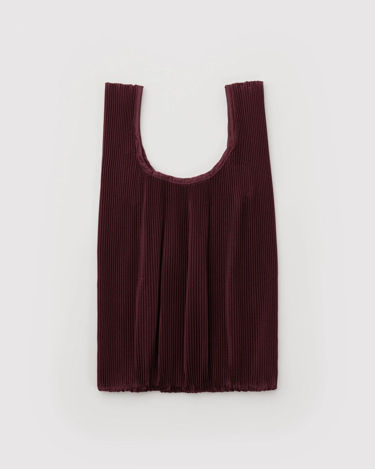 Pleated Baggu Mahogany