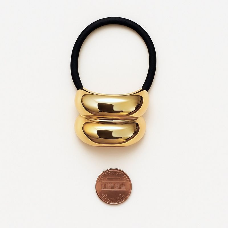 "Convex" Double Detail Hair Elastic Gold