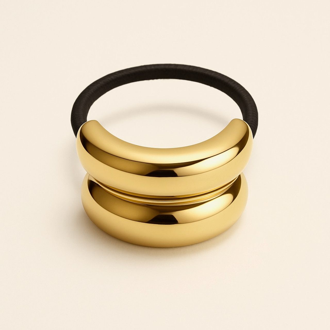 "Convex" Double Detail Hair Elastic Gold