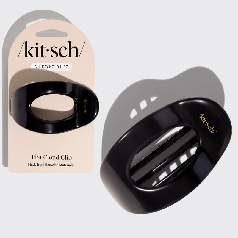 Recycled Plastic Medium Flat Cloud Clip Black