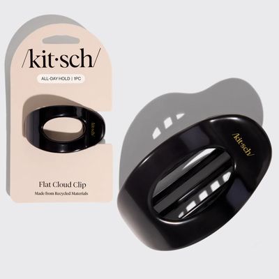 Recycled Plastic Small Flat Cloud Clip Black