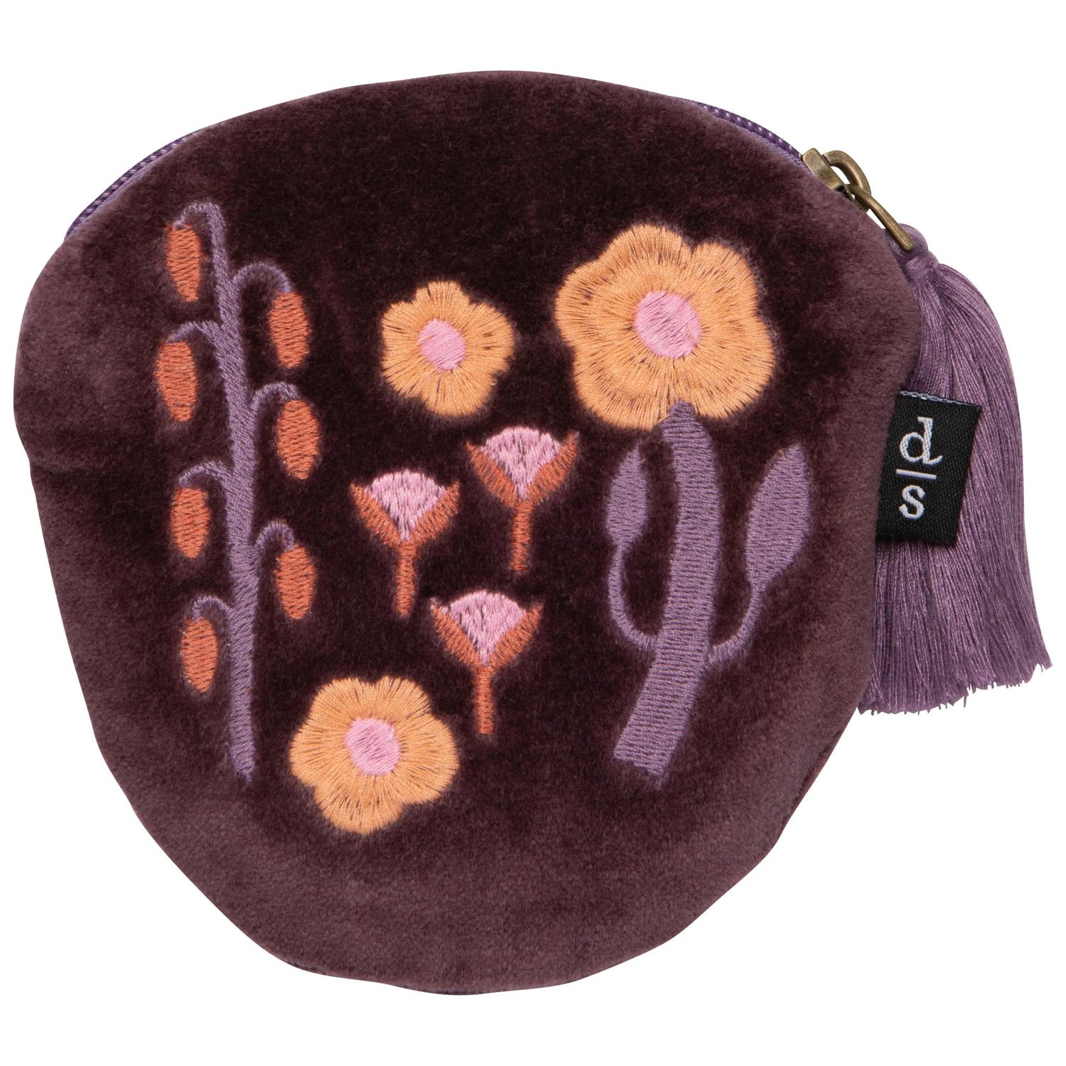 Embroidered Coin Purse Petal Power