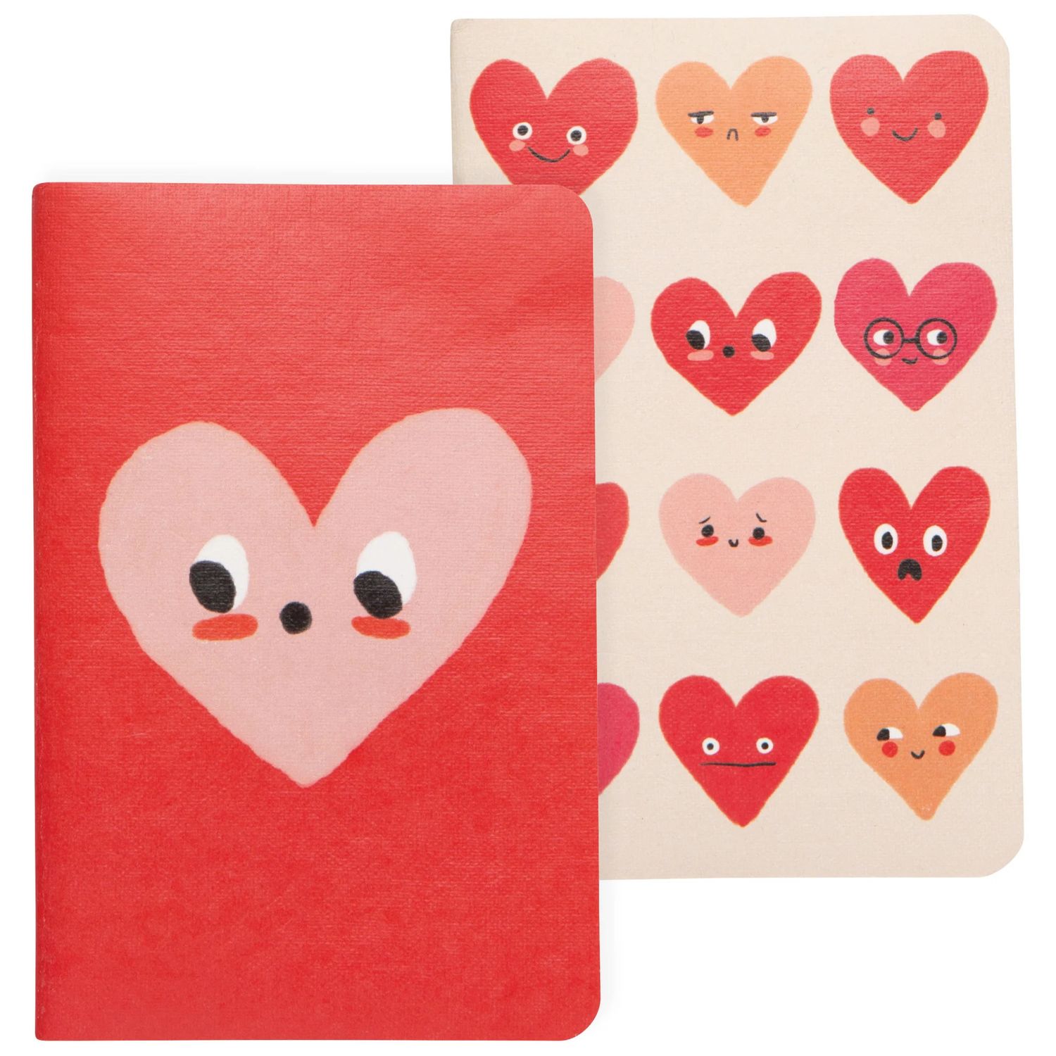 Set of 2 Scribble Pocket Notebooks Heart To heart