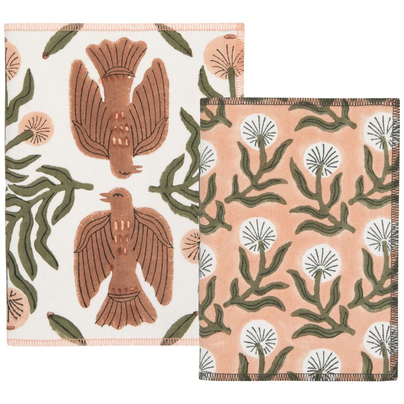 Block Print Notebooks Set of 2 Peregrine