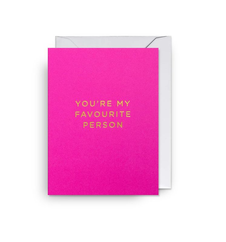 Mini Card You're My Favourite Person Pink