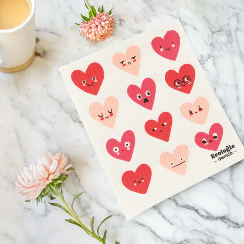 Swedish Dishcloth Heart To Heart