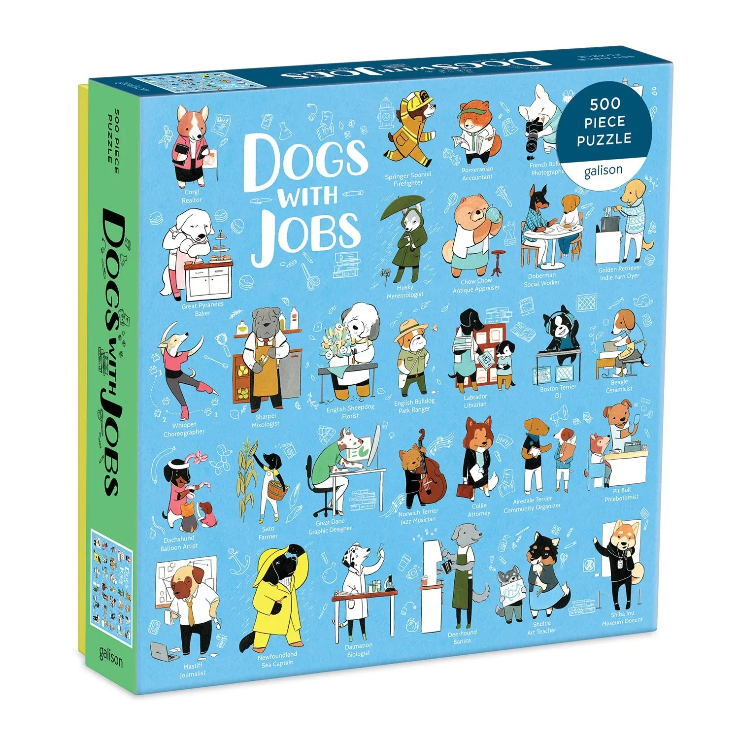 500 Piece Puzzle Dogs with Jobs