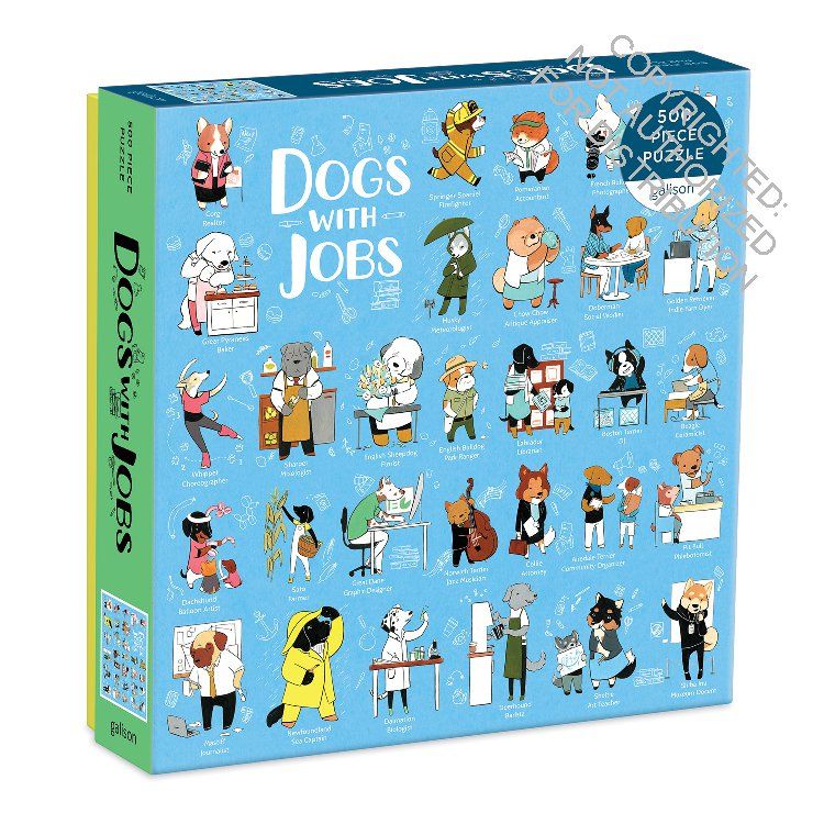 500 Piece Puzzle Dogs with Jobs