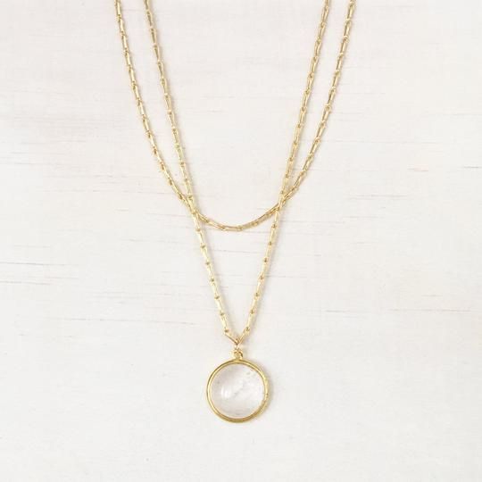 Aura Double Necklace White