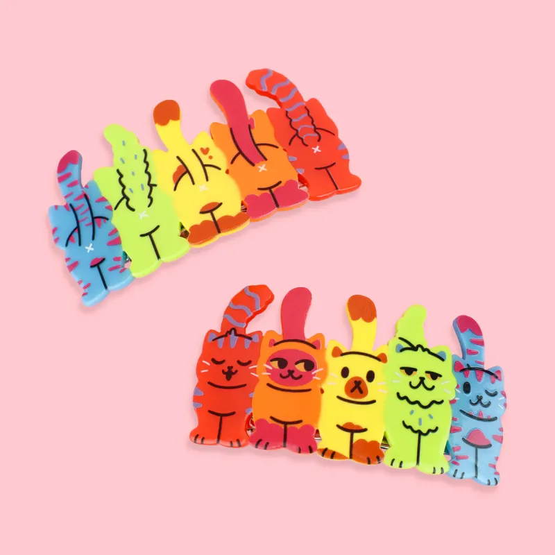 Cat Butts Hair Clips