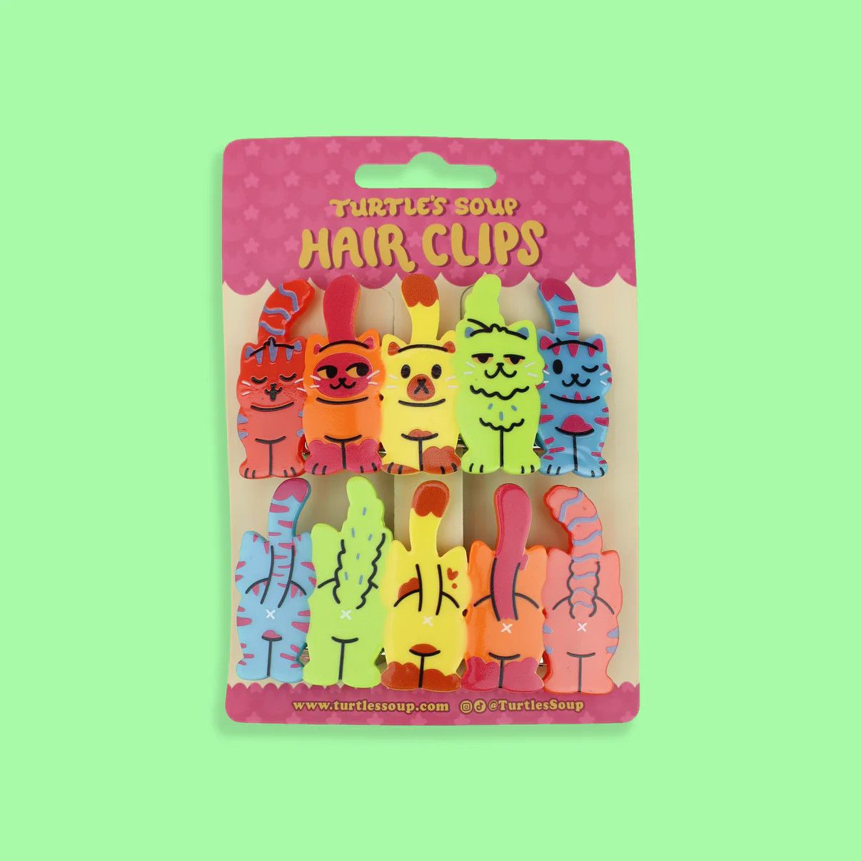 Cat Butts Hair Clips