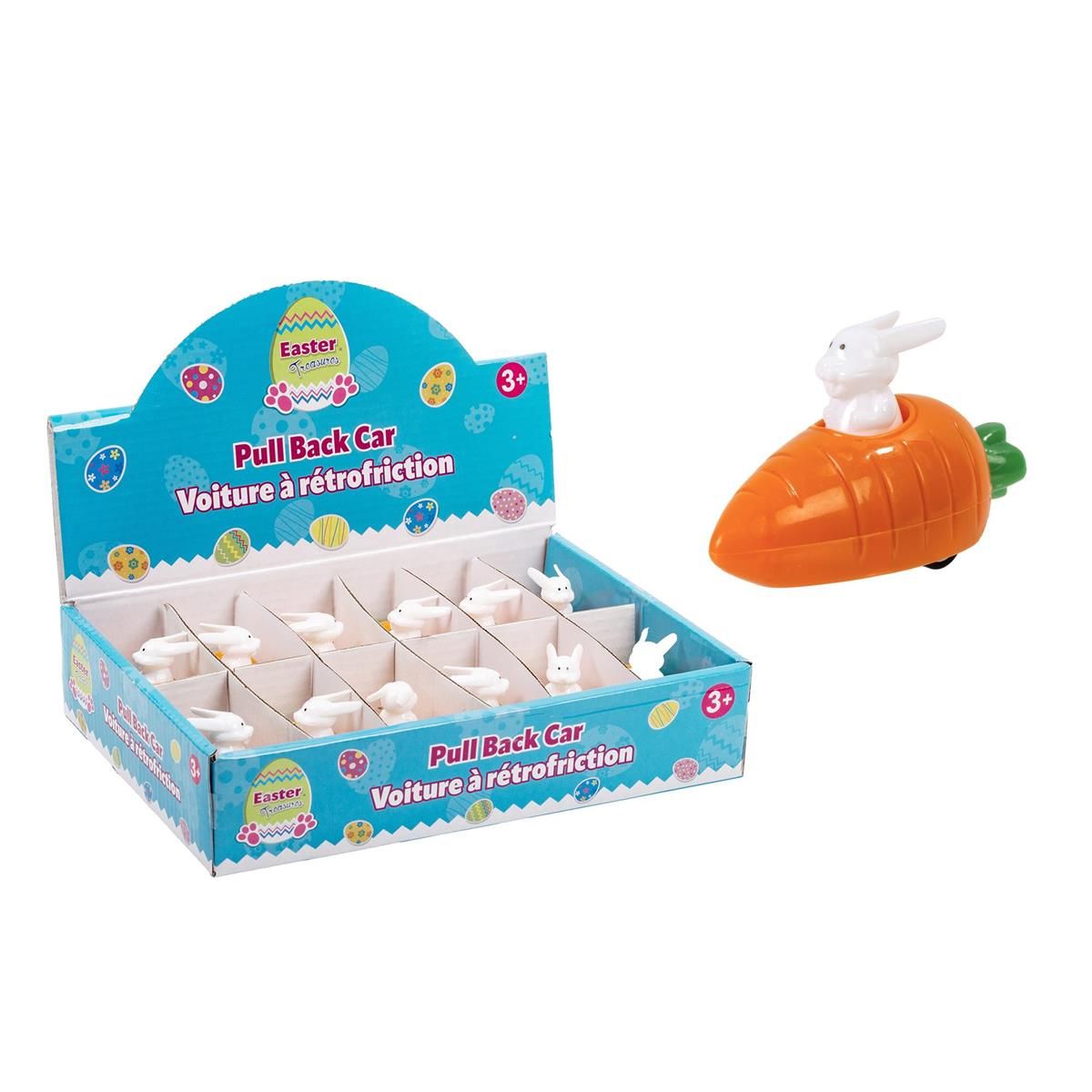 Pull Back Carrot Car with Rabbit