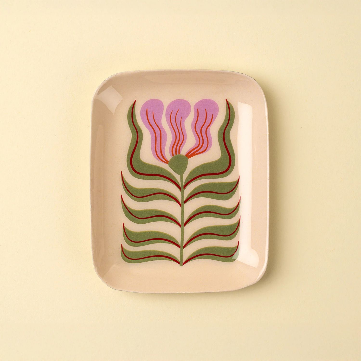 New Bloom Enamel Tray