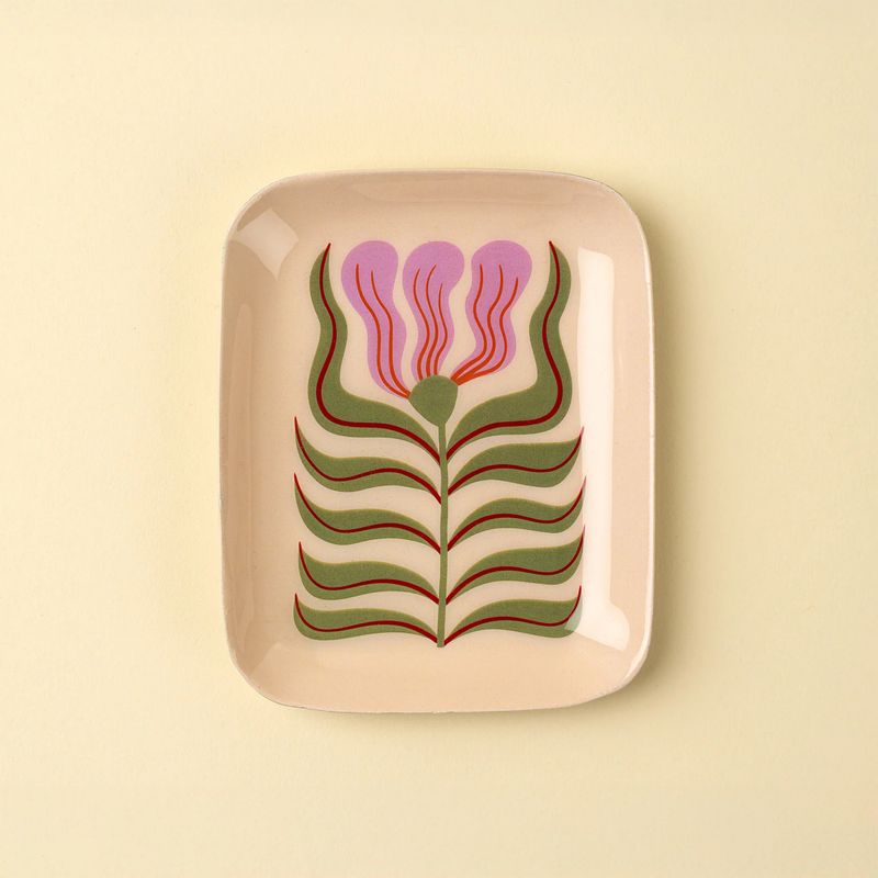 New Bloom Enamel Tray