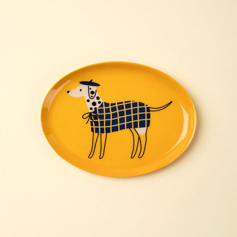 Dapper Dog Enamel Tray