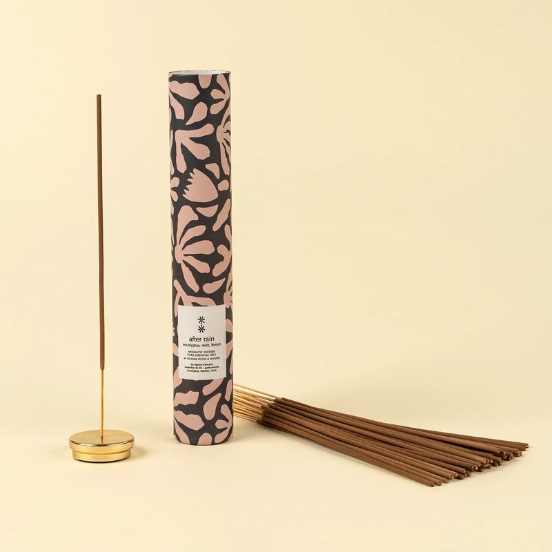 After Rain Incense Set/30 Sticks + Holder