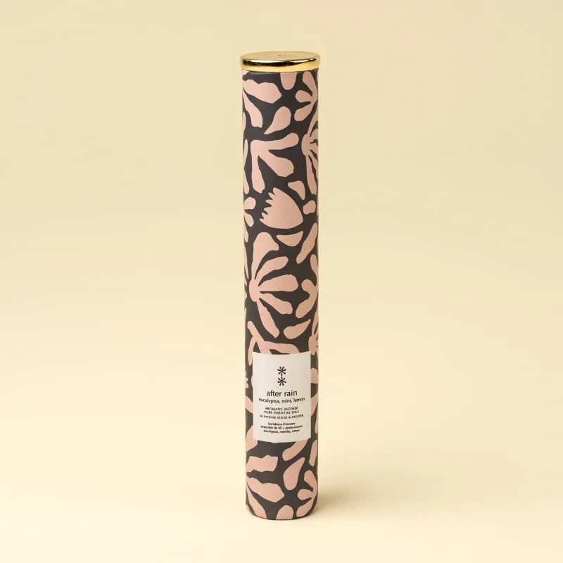 After Rain Incense Set/30 Sticks + Holder