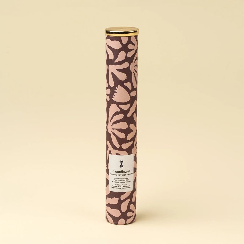 Moonflower Incense Set/30 Sticks + Holder