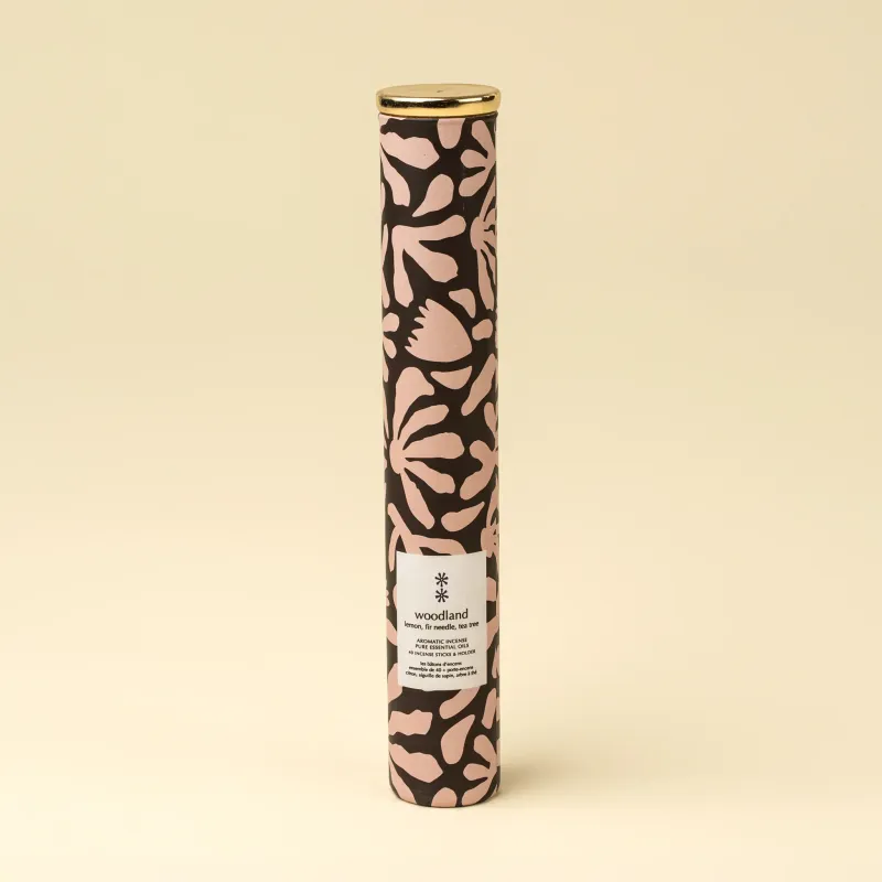 Woodland Incense Set/30 Sticks + Holder