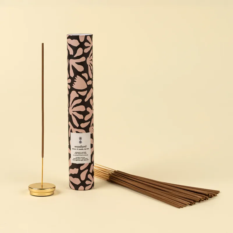 Woodland Incense Set/30 Sticks + Holder