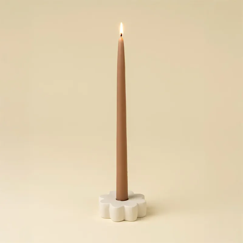 Daisy Candle Holder White