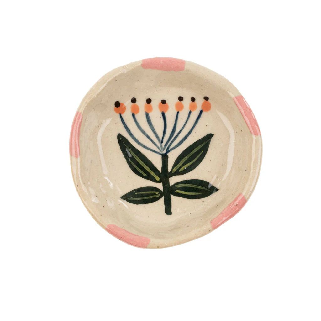 Flora Pottery Mini Dish Lotus Small