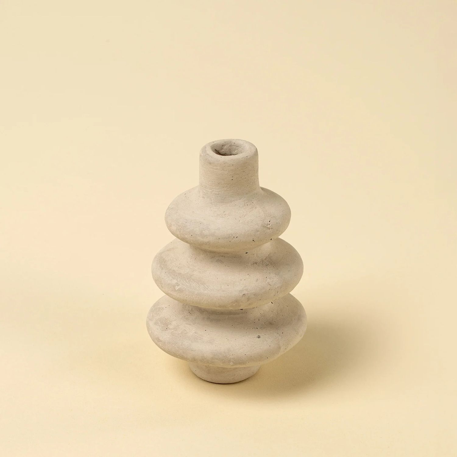 Ripple Bud Vase Paper Mache