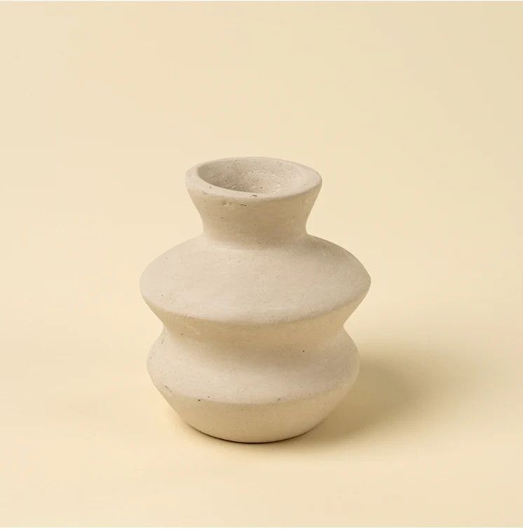 Wave Bud Vase Paper Mache