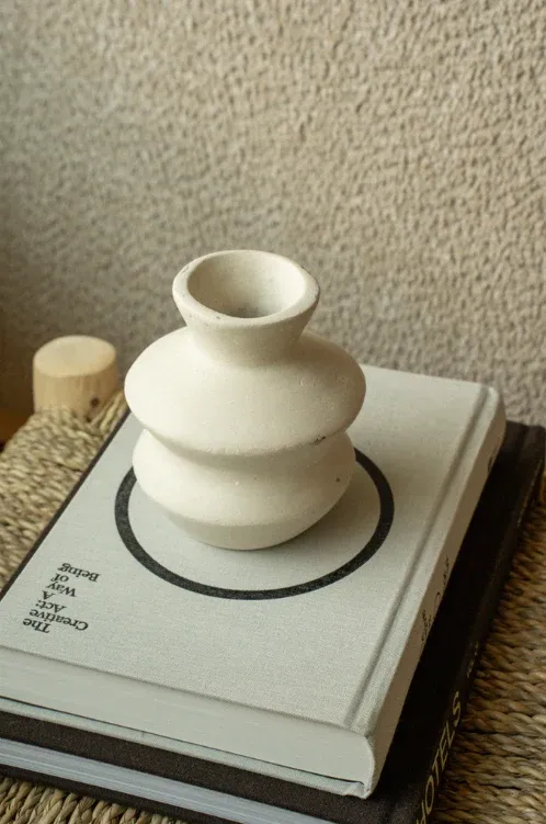 Wave Bud Vase Paper Mache