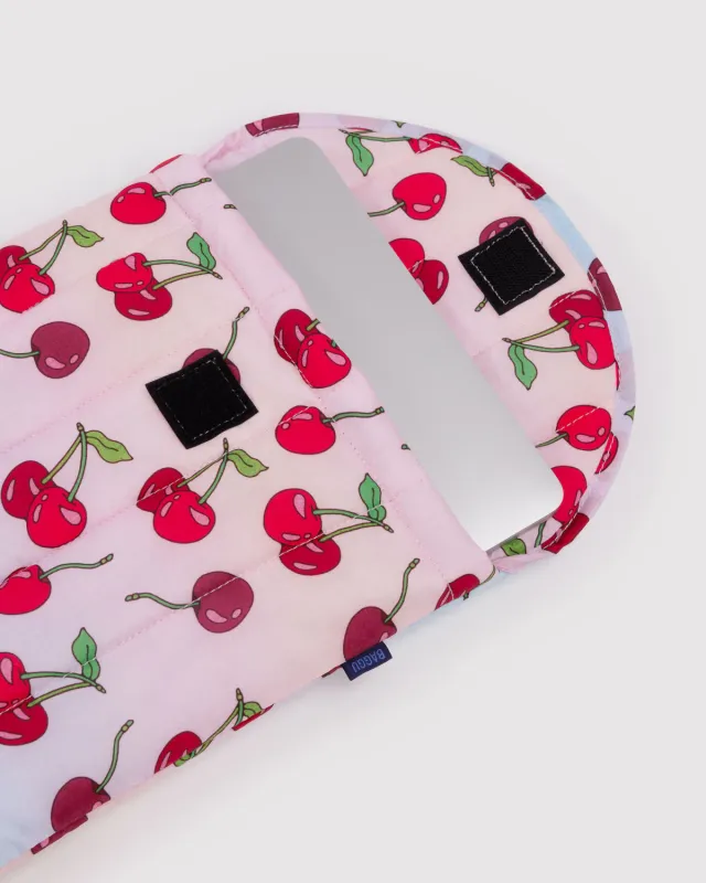 Puffy Laptop Sleeve 13"/14" Cherries