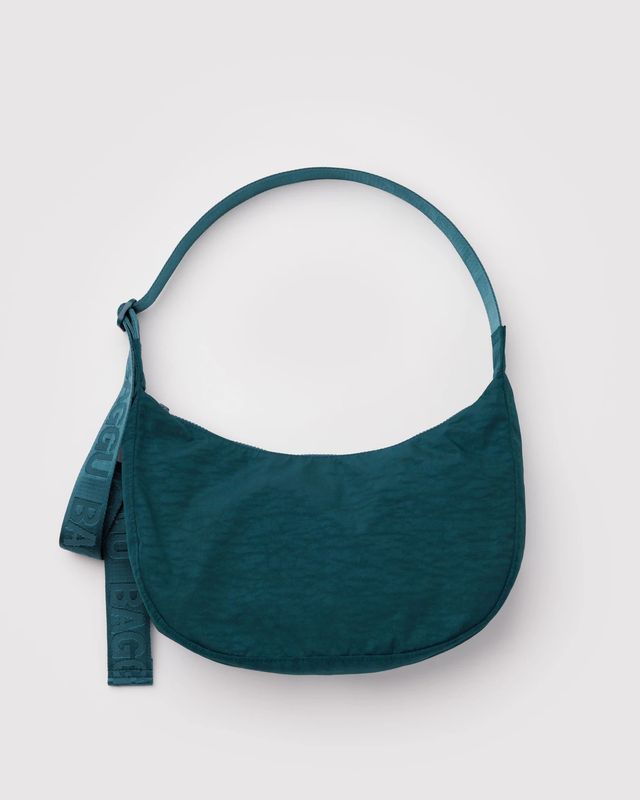 Medium Nylon Crescent Bag Deep Sea