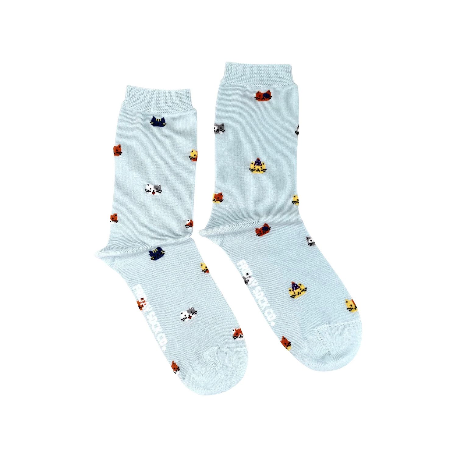 Women's Socks Tiny Cat Party