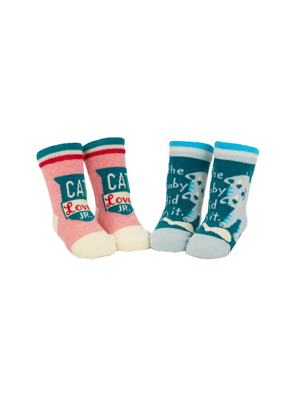 Cat Lover/Baby Did It Baby Socks