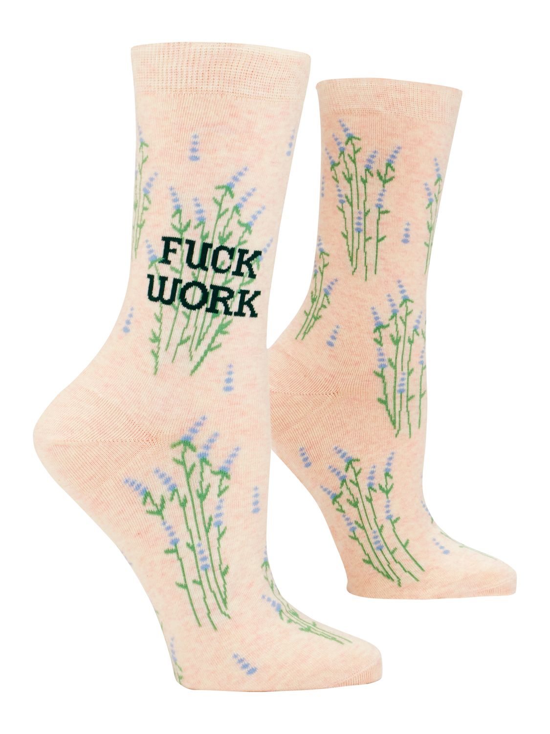 Women's Crew Socks Fuck Work