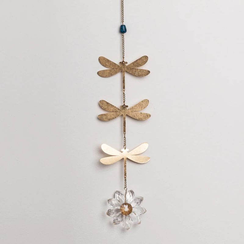 Suncatcher Dragonfly Blue Apatite