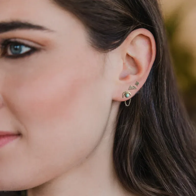 Studio Trio Ear Jacket Set Mountain Turquoise/Gold