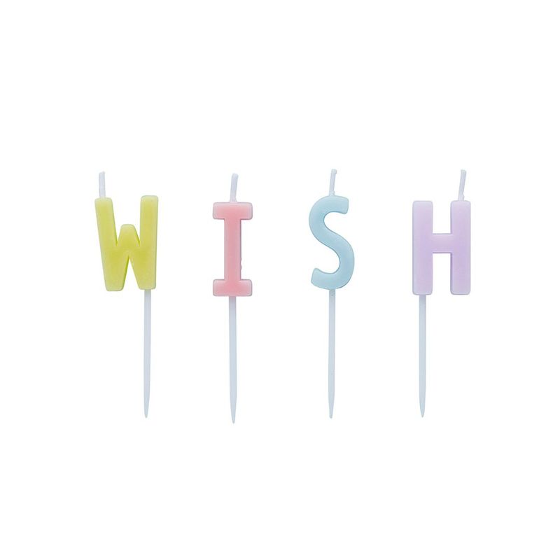 "Wish" Pastel Candles
