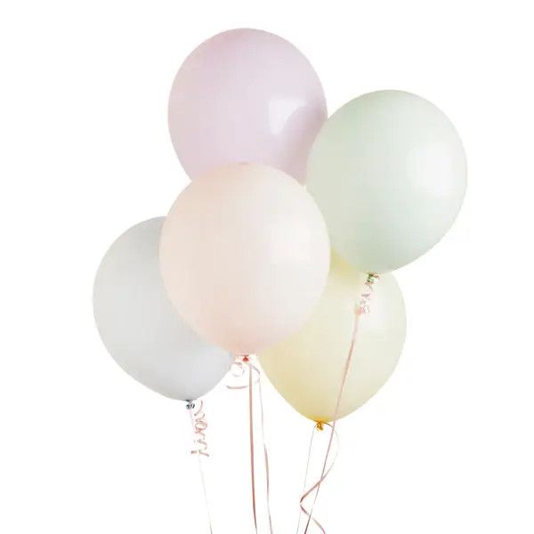 Pastel Latex 12" Balloons - Pack of 5