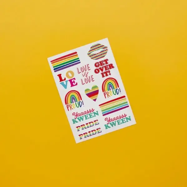 Pride Temporary Tattoo 2 pack