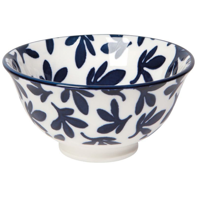 Blue Floral Stamped Bowl 3.5 inch