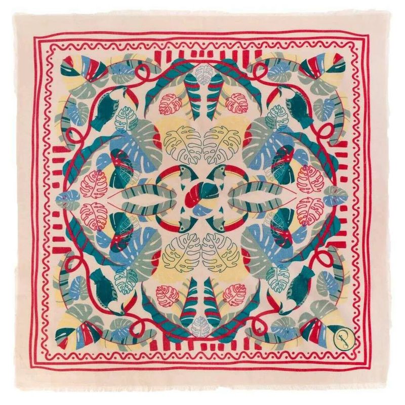 Cotton Bandana Tropical Toucan