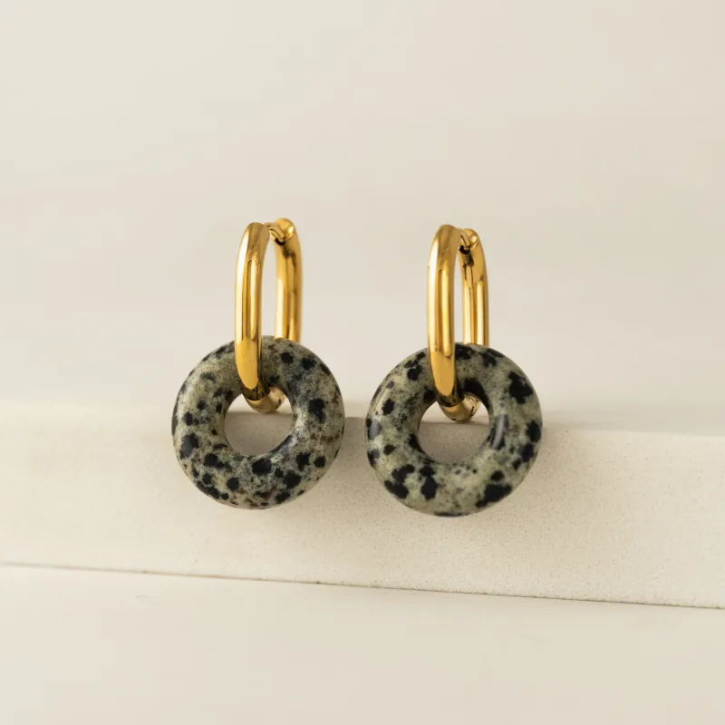 Thames Hoop Dot Waterproof Earrings
