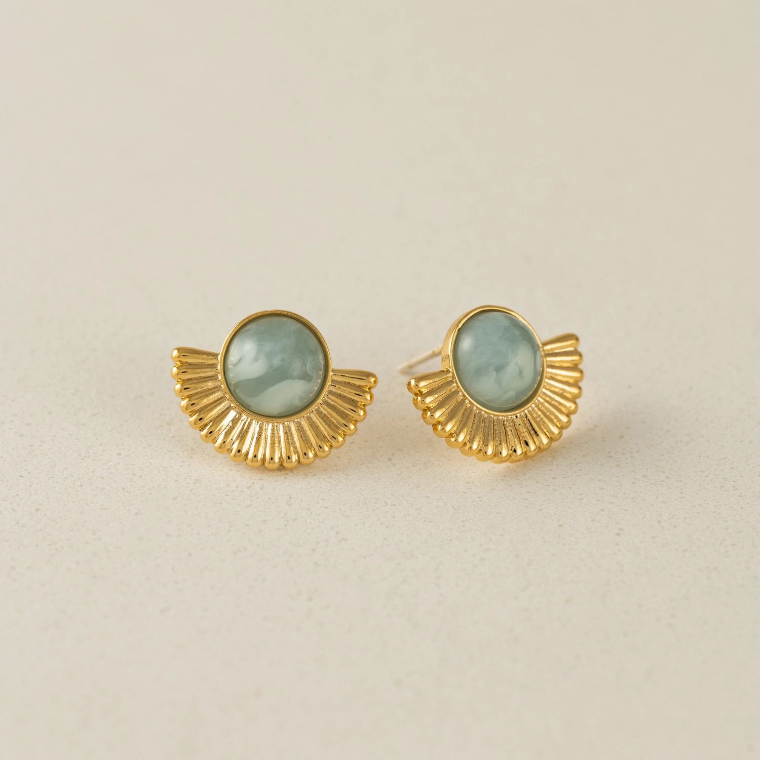 Moonpetal Stud Earrings Sky