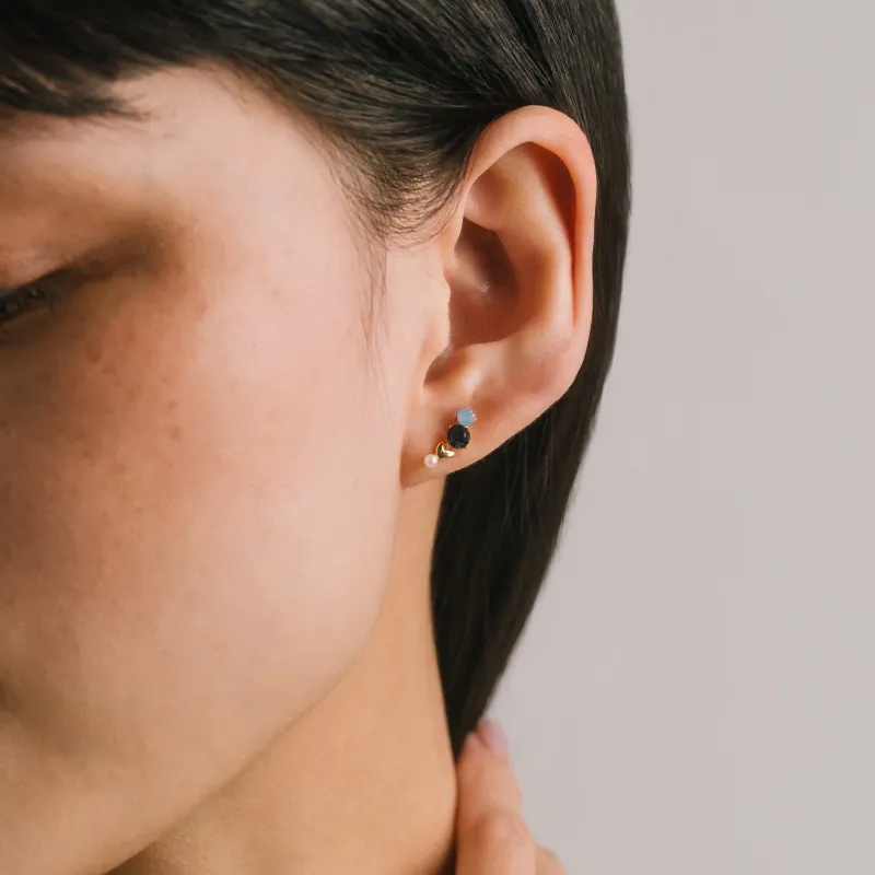 Amorette Climber Earrings Blue
